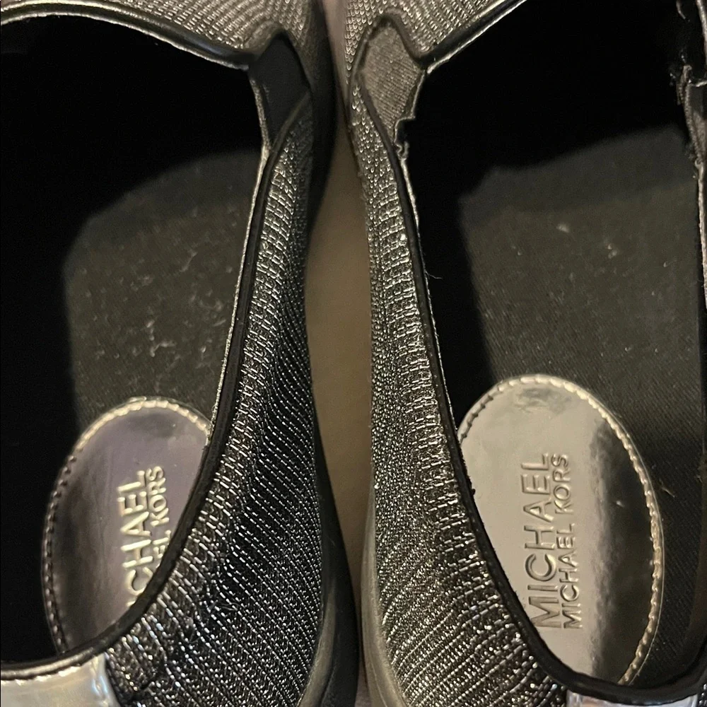 Michael Kors Men's Textured Black Loafers used good condition